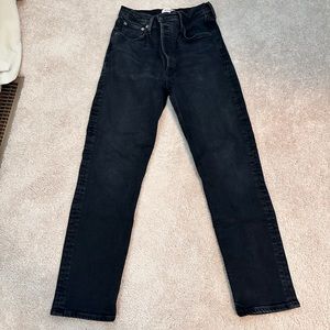 Agolde Riley Long Straight black size 27